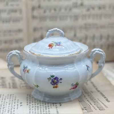 Сахарница Furstenberg Мелкоцвет 17 см фарфор Германия