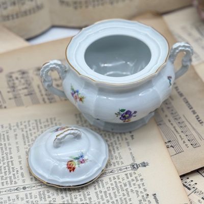 Сахарница Furstenberg Мелкоцвет 17 см фарфор Германия