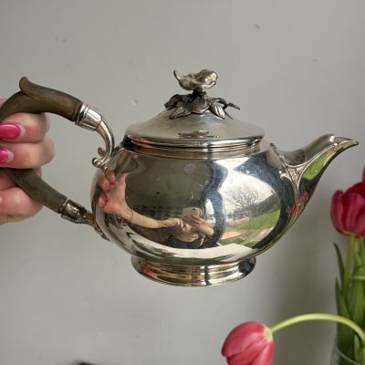 Чайник  Christofle 0,6 л глубокое серебрение Франция конец XIX в. 
