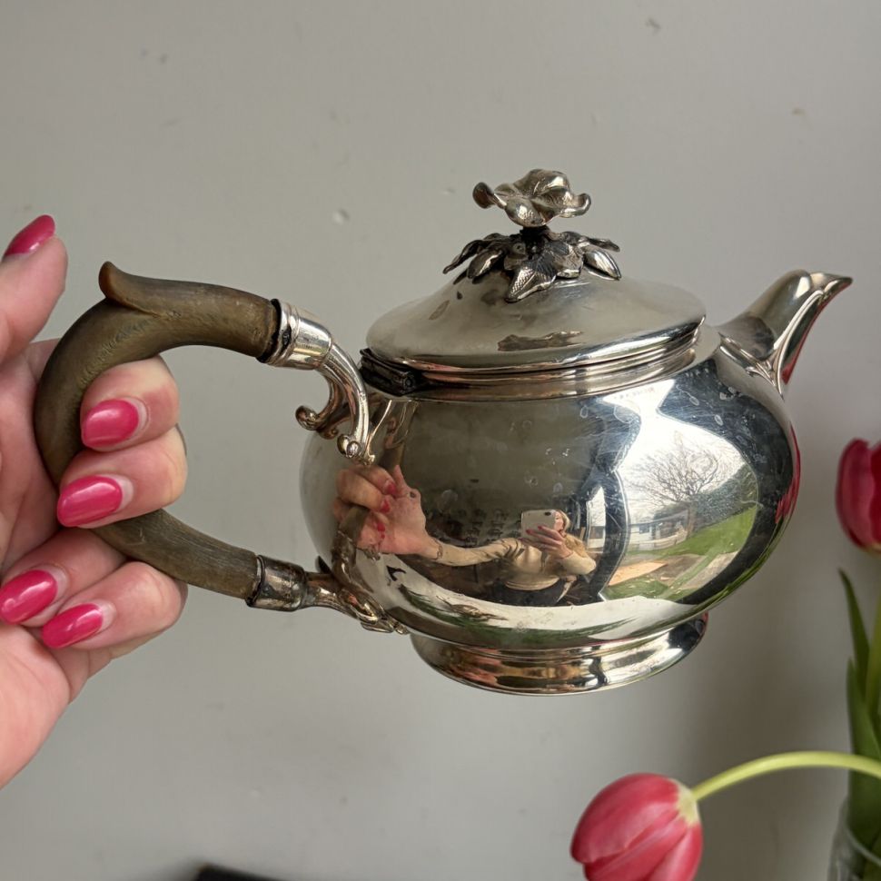 Чайник  Christofle 0,6 л глубокое серебрение Франция конец XIX в. 