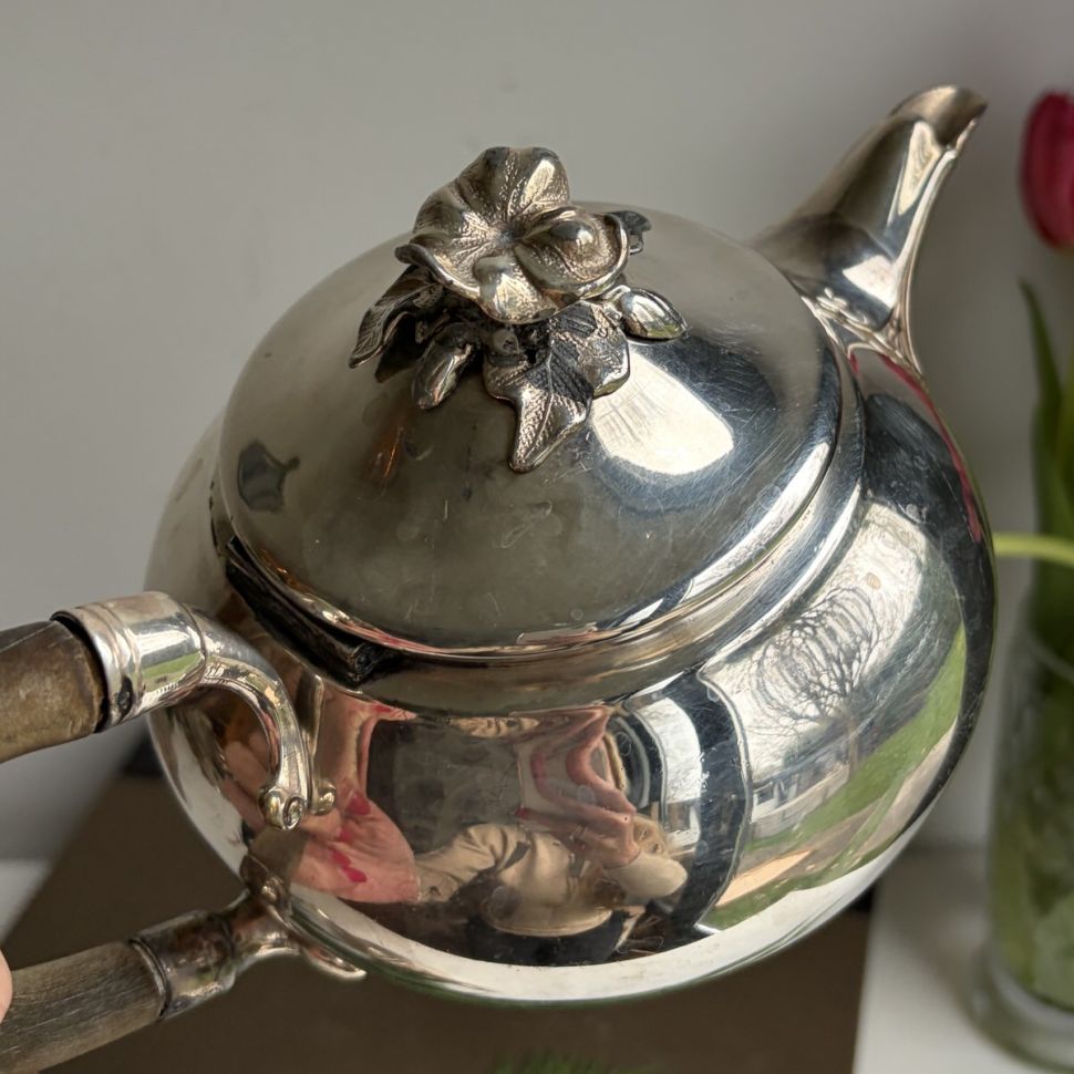 Чайник  Christofle 0,6 л глубокое серебрение Франция конец XIX в. 