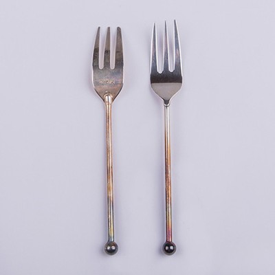 Десертные вилки мельхиор