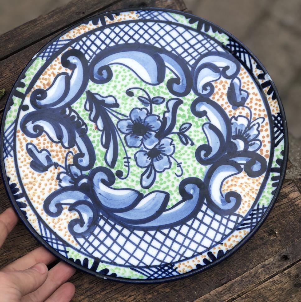 Тарелка 25 см с подвесом Испания Pintado a Mano