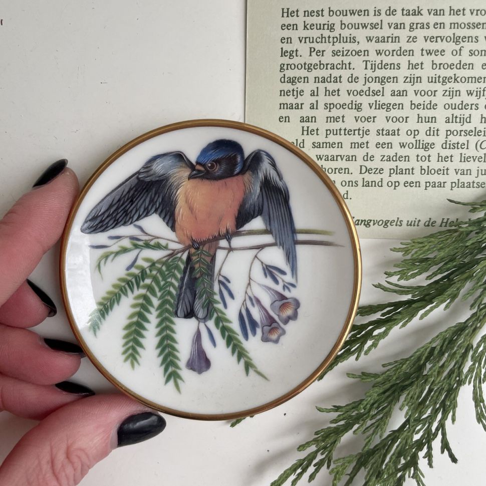 Тарелка 8 см Franklin Songbirds 1981 Euphonia