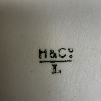 Поднос блюдо Limoges 28 см фарфор Франция 1876-1889гг