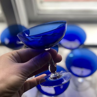 Рюмка для ликера цвет синий