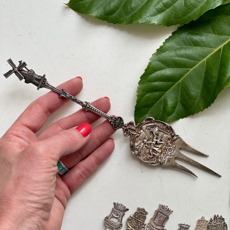 Вилка трезубец 21,5 см  Мельница мельхиор