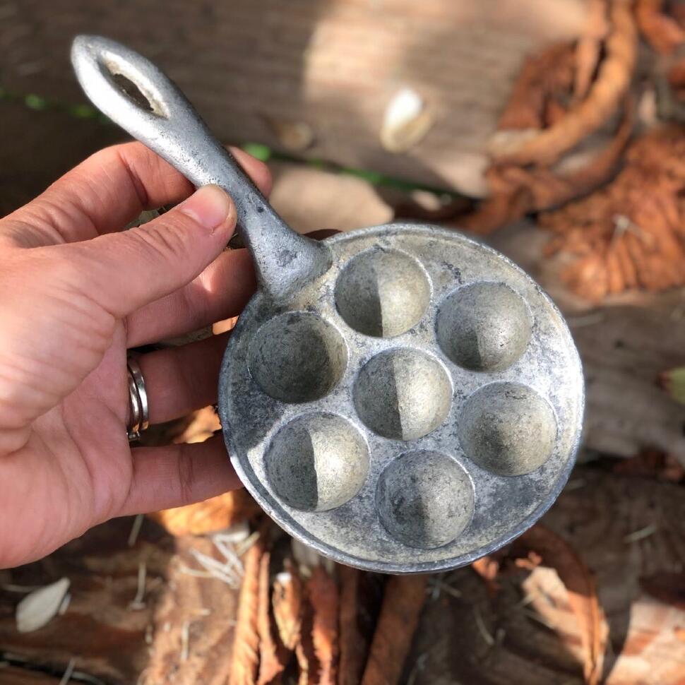 Скородка мини для перепелинных яиц 18 см олово