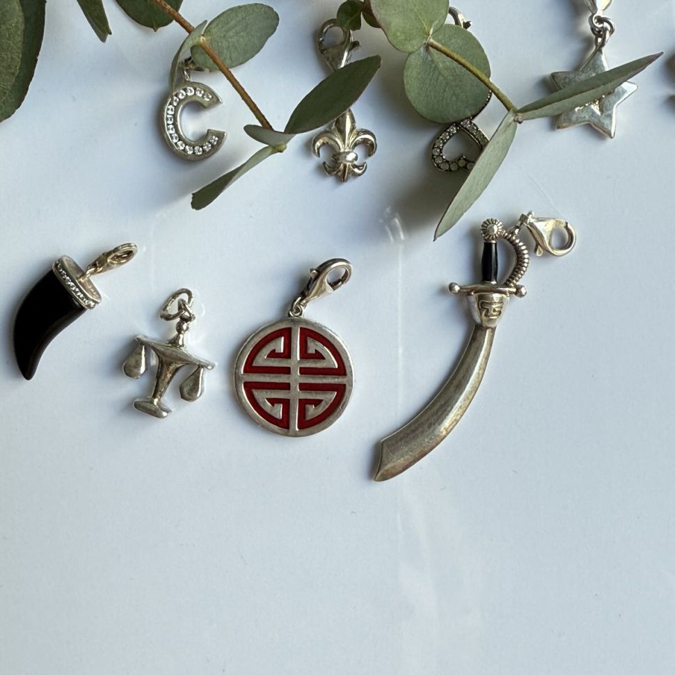 Подвеска шарм Thomas Sabo 5 Благ 2.3 см 925 