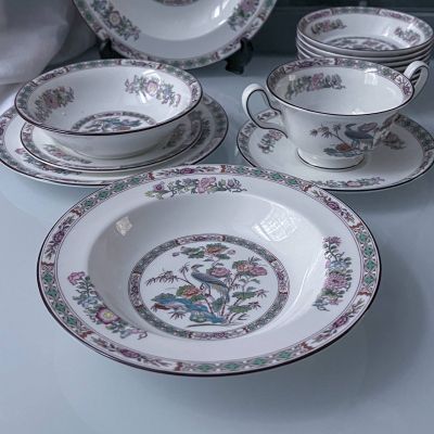 Тарелка глубокая Wedgwood Kutani Crane 23 см фарфор Англия