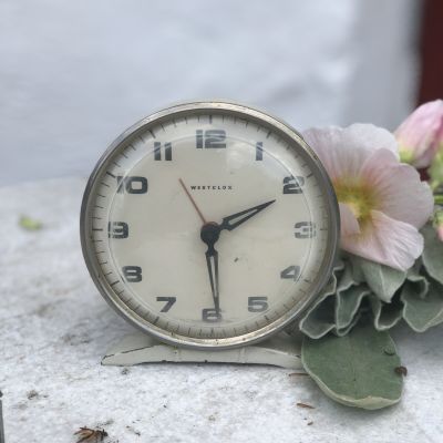 Часы механические настольные Westclox Шотландия 50 гг.