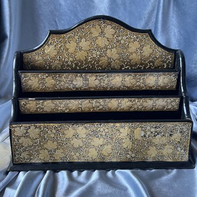 Ящик настольный для бумаг 26 см дерево ручная работа