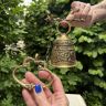 Колокол подвесной Кот латунь