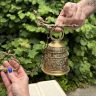 Колокол подвесной Кот латунь