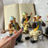 Статуэтка фигурка Клоун с концертиной Gilde 18 см Германия 1970 г.г.