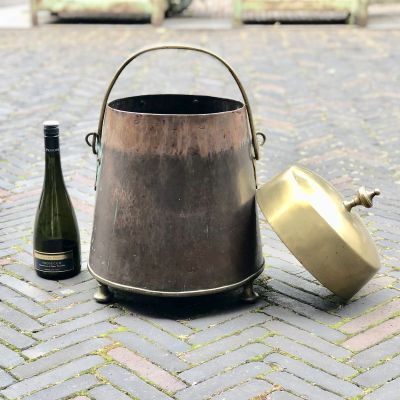 Огромное ведро зольник с крышкой 15 л