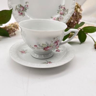 Чайная пара Rosenthal Maria Classic Rose розовые цветы 200 мл Германия