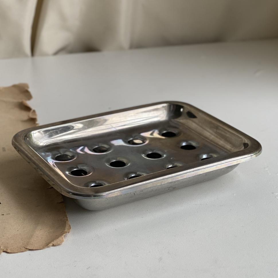 Мыльница с подставкой сталь модерн