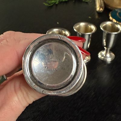 Рюмка на ножке KMK 25 мл серебро