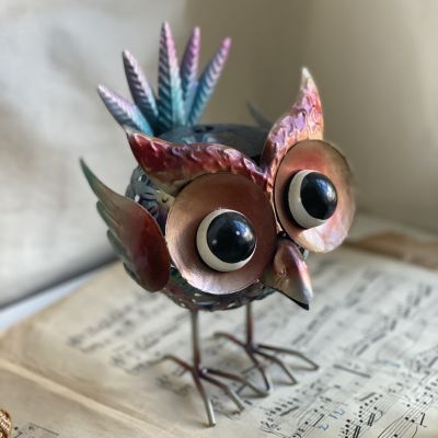 Статуэтка светильник 19 см Сова без батарейки 