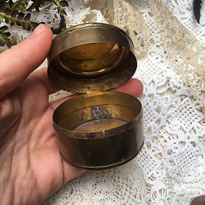 Коробка для табака Латунь снюс