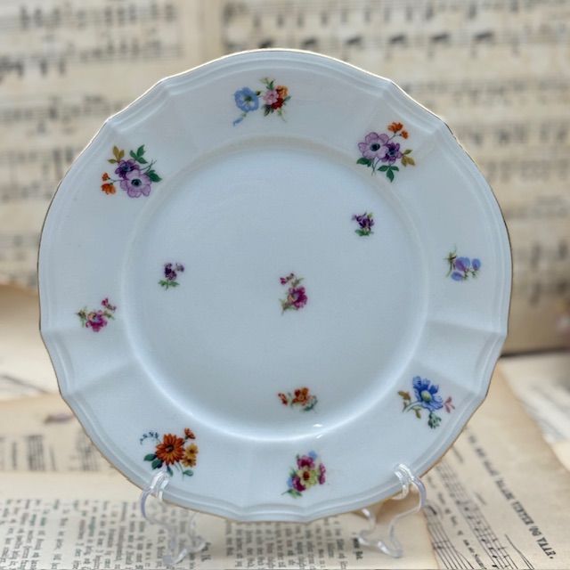 Тарелка Furstenberg Мелкоцвет 20 см фарфор Германия 