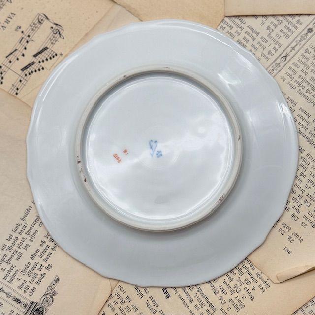 Тарелка Furstenberg Мелкоцвет 20 см фарфор Германия 