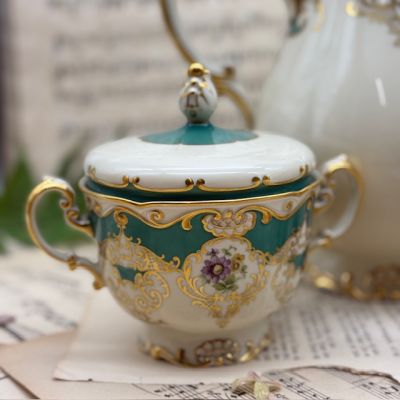 Чайник молочник сахарница Konigl pr. Tettau набор 3 предмета Германия