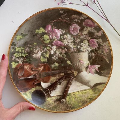 Тарелка 22 см Royal Mosa Stilleven in de Muziekkamer номерная Голландия