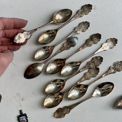 Ложка кофейная с гравировкой 11 см Голландия мельхиор