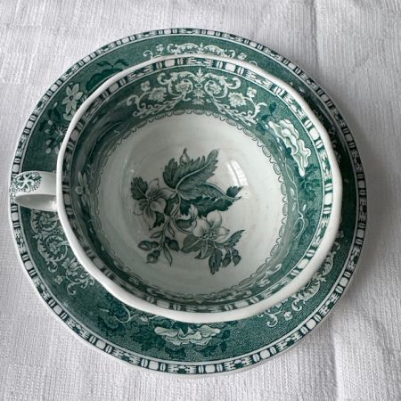 Чайная пара Spode Green Camilla 200 мл фарфор Англия