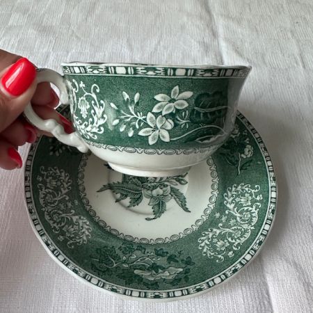 Чайная пара Spode Green Camilla 200 мл фарфор Англия