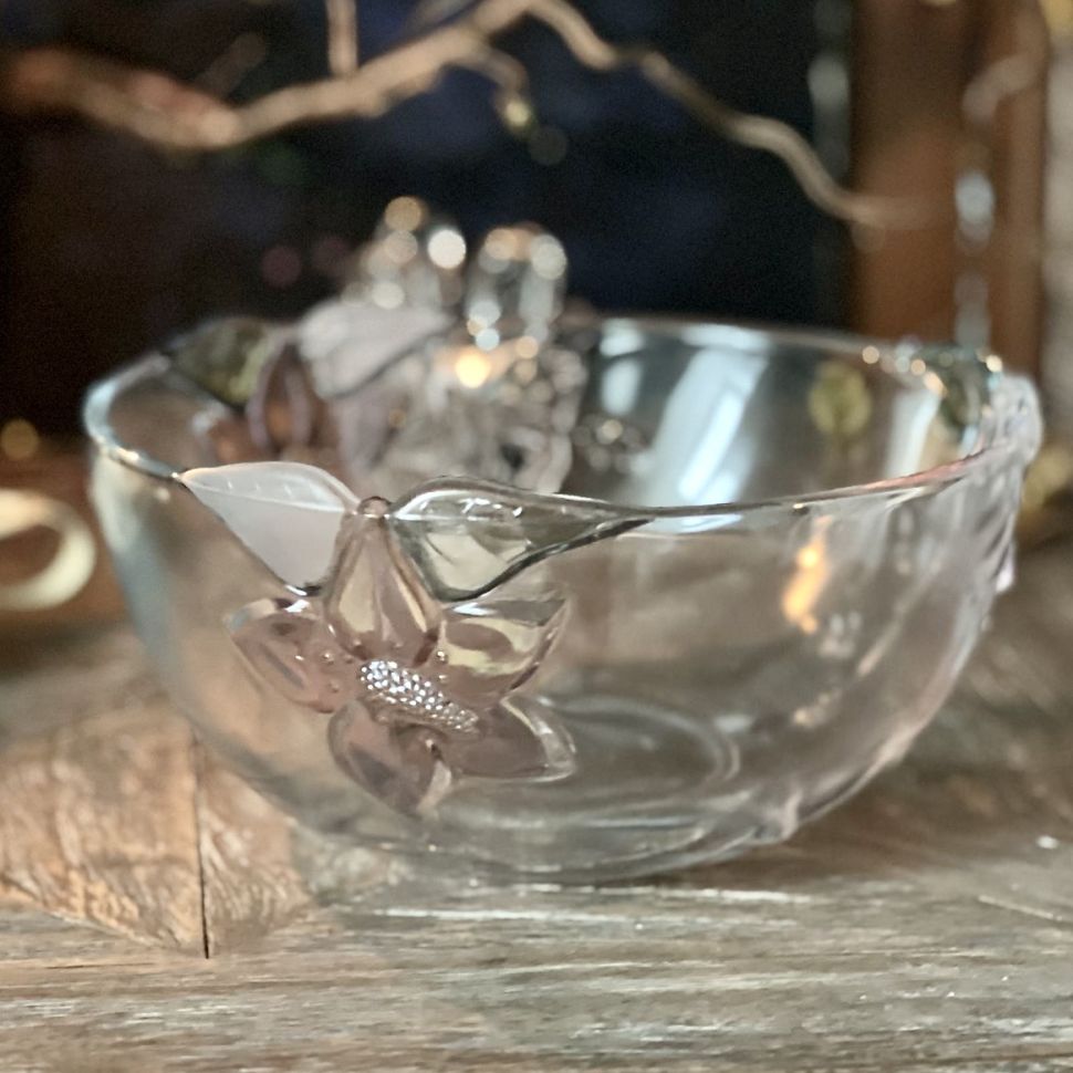 Салатник Лилия 22 см хрусталь