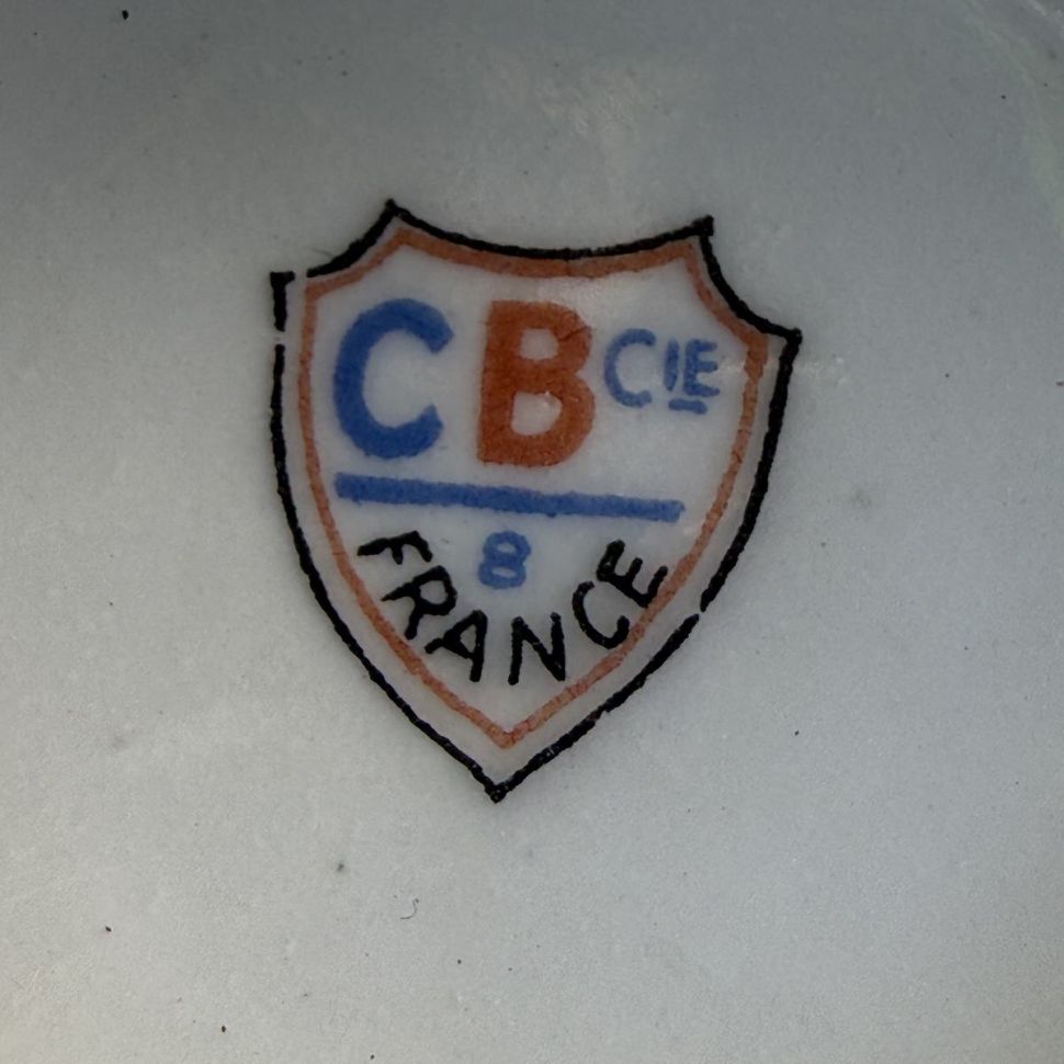 Чайная пара CB Cie Cirot Gadouin 150 мл фарфор Франция