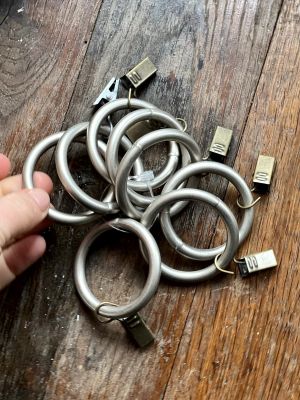 Кольцо прищепка для штор набор 6 шт. металл