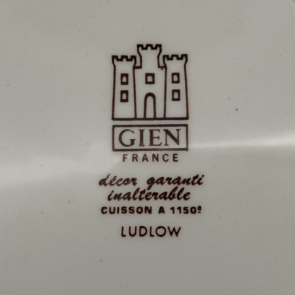 Тарелка глубокая Gien Ludlow 22 см Франция