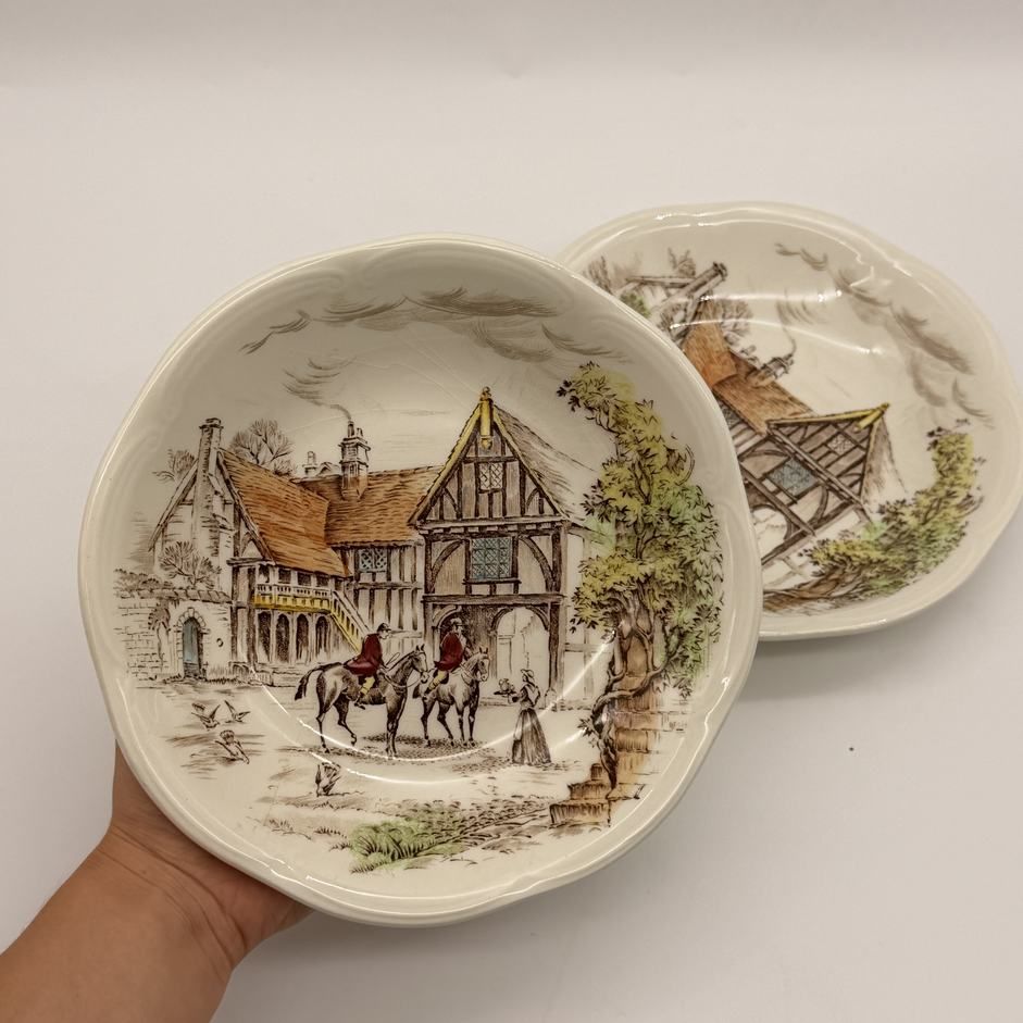 Тарелка глубокая Gien Ludlow 22 см Франция