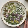 Тарелка Franklin porcelain Wedgwood Flowers of the Year Февраль 27 см 