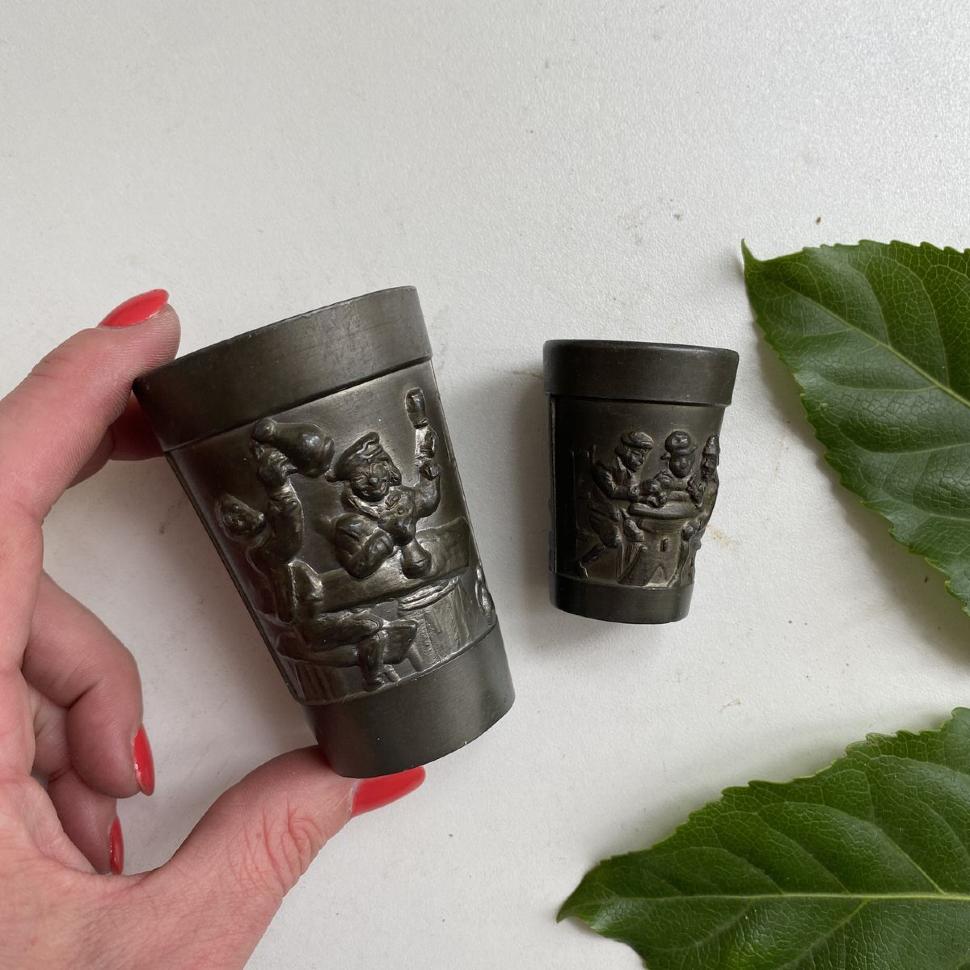 Набор из 2-х рюмок олово