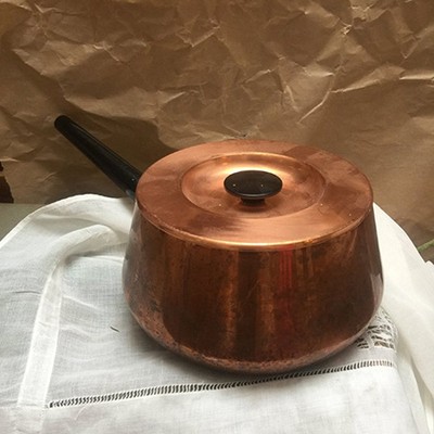 Кастрюля сотейник медная 2 л.