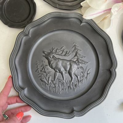 Тарелка 23 см олово без подвеса