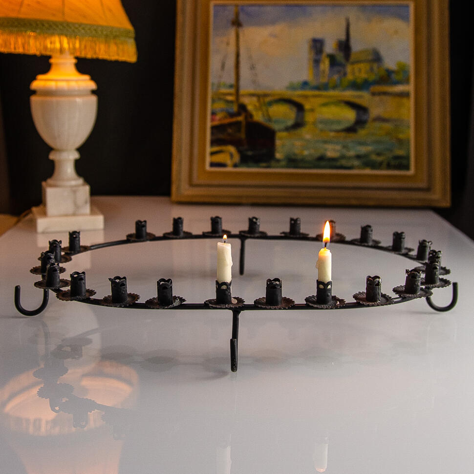 Подсвечник для 23-х тонких свечей металл