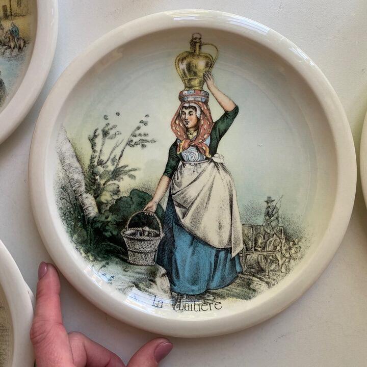 Тарелка 22 см Boch Keramis Молочница фарфор Бельгия