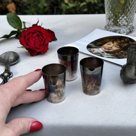 Рюмка стопка 30 мл мельхиор серебрение