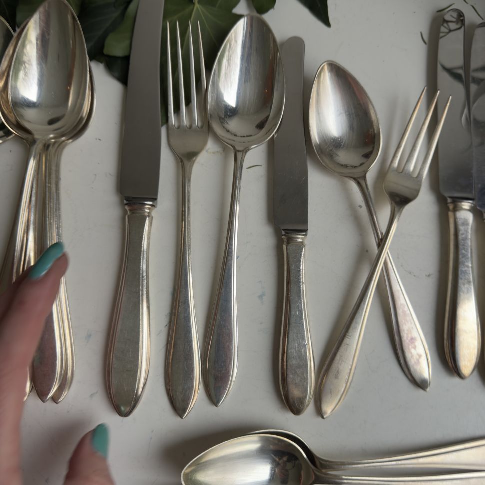 Вилка трезубец 18 см серебрение 