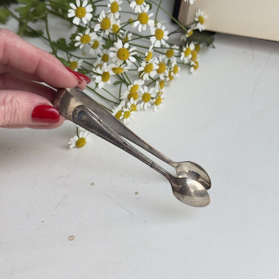 Щипцы для сахара Крестики 11 см мельхиор