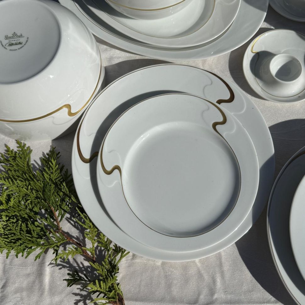 Тарелка Rosenthal Asimmetria 21 см Studio linie золочение Германия