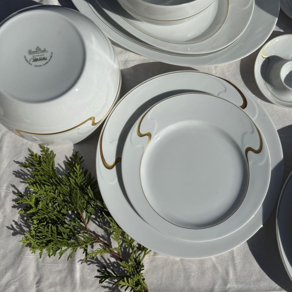 Тарелка Rosenthal Asimmetria 21 см Studio linie золочение Германия