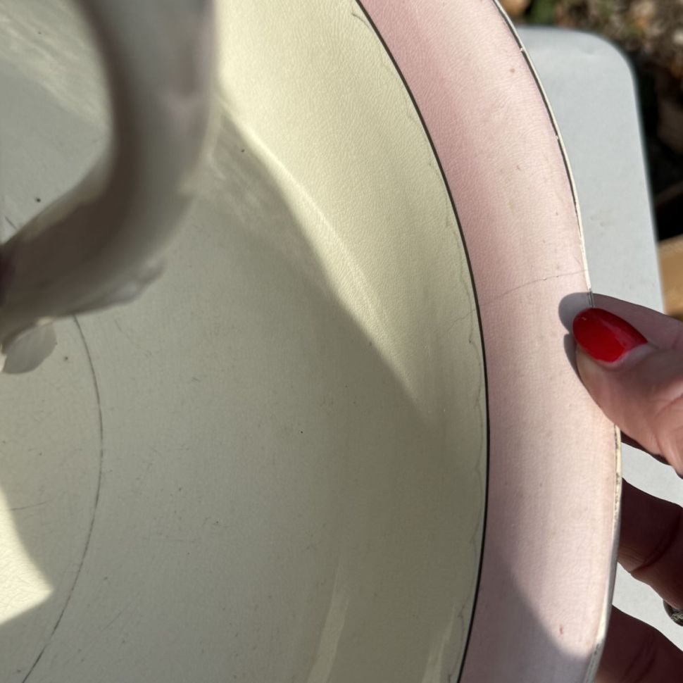 Набор для умывания Ирисы кувшин и таз Франция арнуво