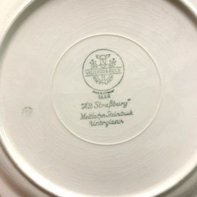 Тарелка глубокая Alt Strassburg ВиллеройБох 23 см фарфор Германия 1950-е гг